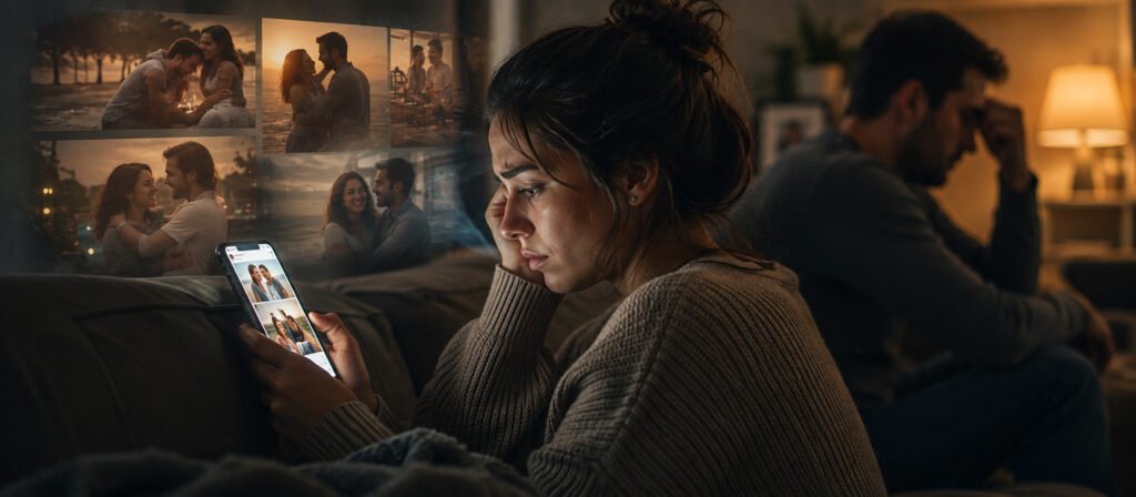 how smartphones affect relationships when social media makes couples compare their marriage