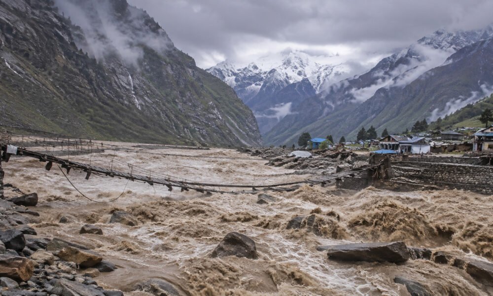 Nepal flood 2026 caused by glacier collapse and flash flooding in the Himalayas