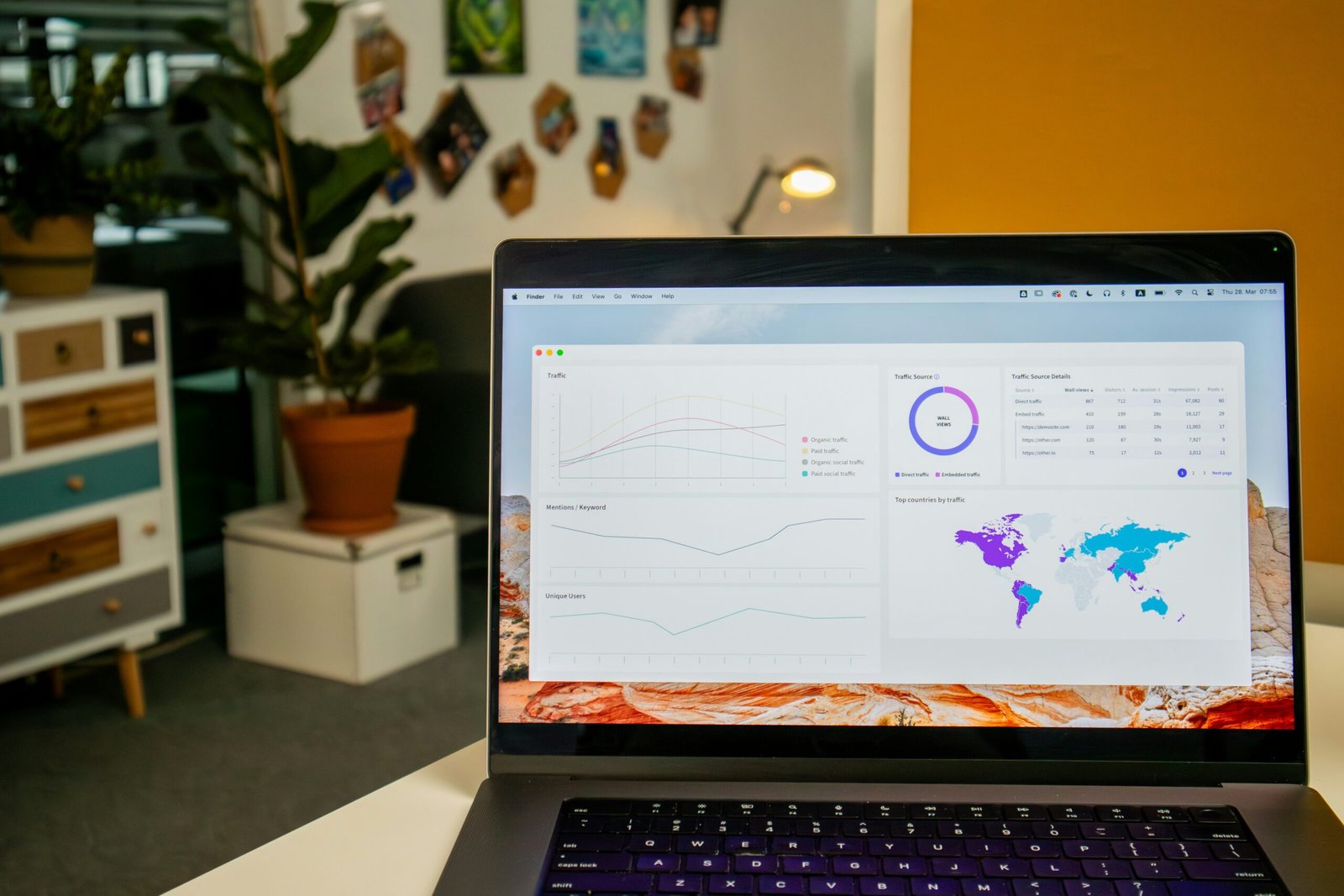 AI research and productivity workspace on a laptop