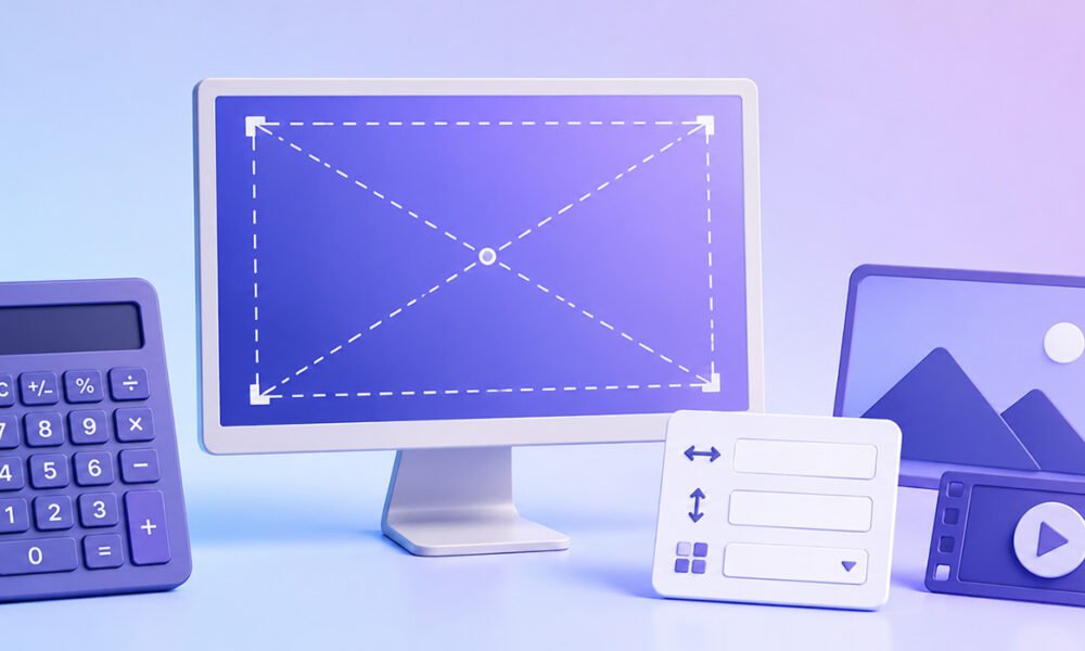 Aspect ratio calculator for image and video dimensions