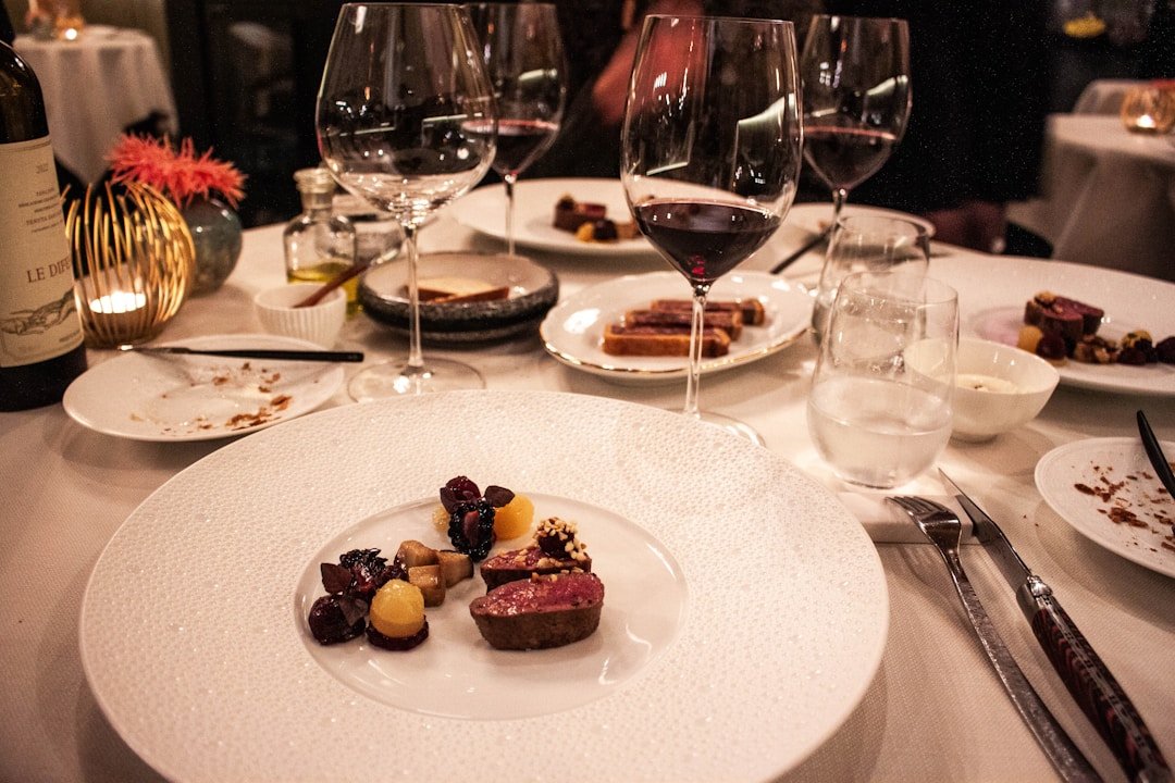 Elegant fine dining restaurant setting in the United States