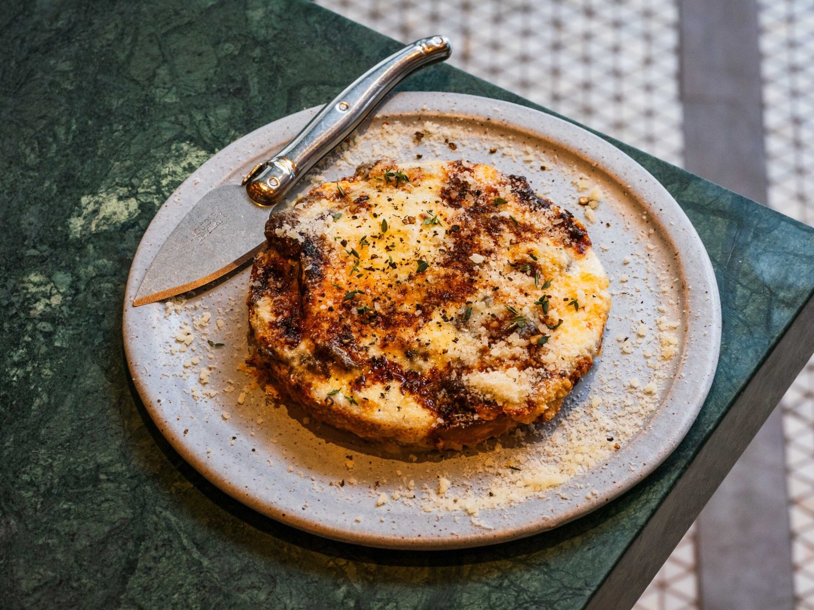 Ci Siamo NYC caramelized onion torta with pecorino and caramelized onions