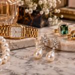 Jewelry trends 2026 in USA featuring statement gold jewelry, pearls, gemstones, rings and luxury accessories