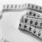 Measuring tape used to check clothing size and jacket fit