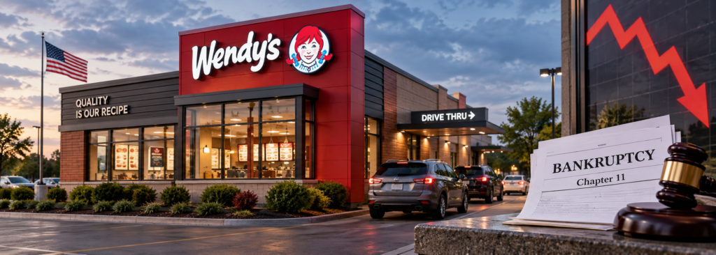 Wendy’s franchisee bankruptcy 2026 as major operator files for Chapter 11 protection