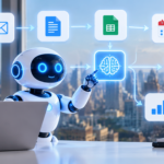 AI workflow automation connecting business tools to automate emails, documents, data analysis and everyday tasks in 2026