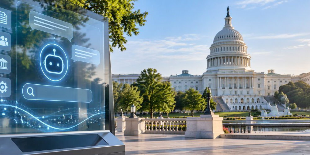 U.S. Capitol representing the America.gov AI chatbot federal digital services launch