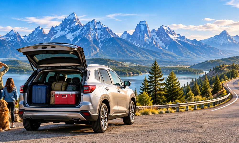 Best car rental for USA road trips with a family SUV traveling through scenic American highways and mountain destinations in 2026.