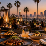Best new restaurants in Los Angeles 2026 with rooftop dining and downtown LA skyline