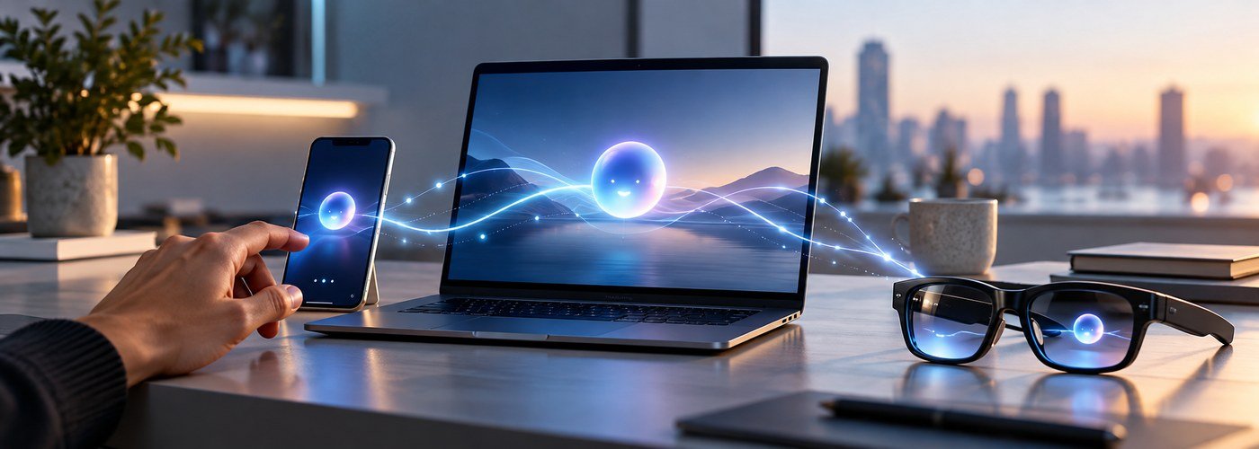 Meta Muse AI agent concept showing an AI assistant across consumer devices