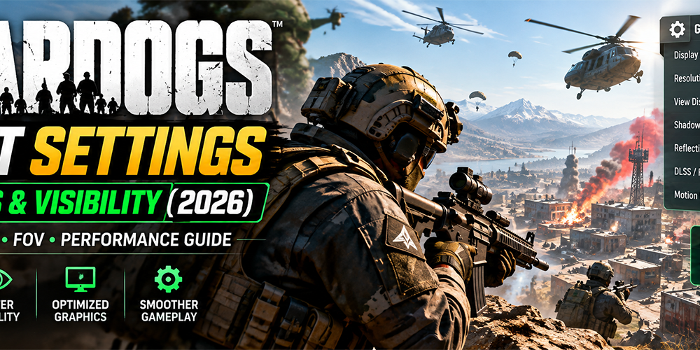 WARDOGS best settings for FPS and visibility on PC in 2026