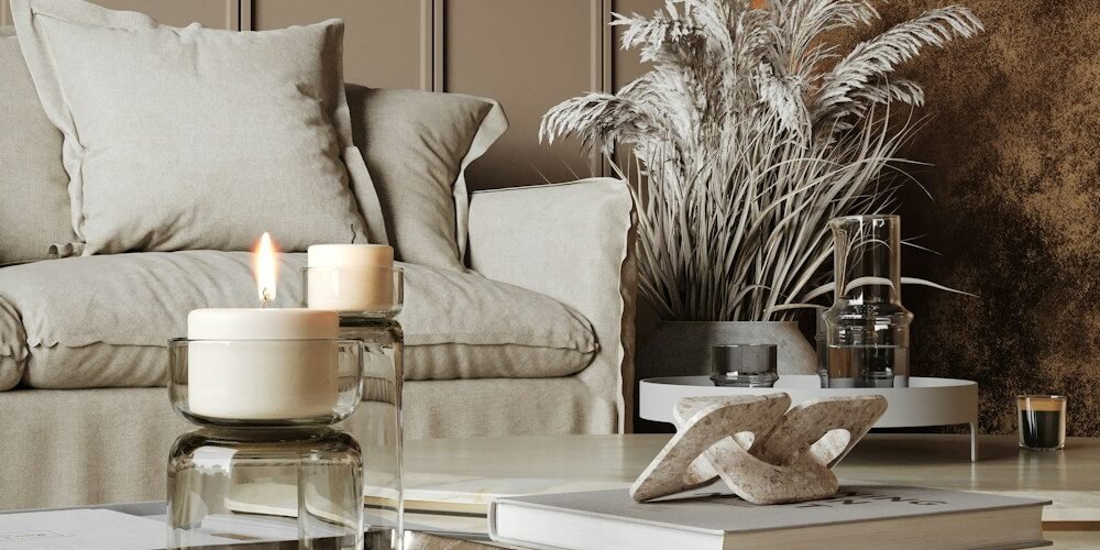 Warm neutral living room for fall home decor ideas 2026