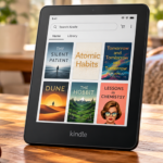 Kindle 2026 review featuring Amazon Kindle Paperwhite and Colorsoft e-reader in a cozy reading setup