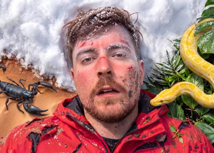 Official MrBeast I Survived The Most Extreme Places On Earth YouTube video thumbnail